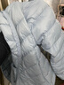 真维斯（JEANSWEST）羽绒服女轻薄短款冬季立领修身保暖显瘦加绒外套女浅蓝色2XL 实拍图