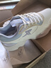 特步（XTEP）女鞋冬季皮面防水跑步鞋2025新款冬休闲老爹鞋轻便保暖运动鞋子女 帆白/米色/夕雾蓝 37 实拍图