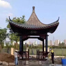 户外古建长廊凉亭景观庭院菠萝格实木凉亭防腐木仿古别墅青瓦长廊 褐色 安图纸定制/请咨询客服 实拍图