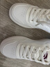 安踏（ANTA）女鞋板鞋女运动鞋子女秋季耐磨防滑休闲鞋轻便舒适小白鞋女 象牙白/绛红色 36 实拍图