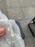 短款双层网纱袖套女秋冬季百搭花边透明蕾丝套袖棉衣羽绒服护袖头 1双米色 实拍图