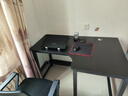 美舒庭 电脑桌学生家用学习书桌双人书架转角组合桌台式拐角L型电竞桌子 黑色右转角 120x80x74cm 实拍图