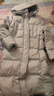 森马（Semir）90%鸭绒羽绒服女长款宽松显瘦冬季轻暖连帽外套防水109724113001 实拍图