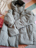 雪中飞秋冬新款保暖连帽女士羽绒服防钻绒外套时尚休闲羽绒服女 豆绿色|4186 2XL /180/100A 实拍图