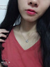 泽音四叶草项链女999纯银吊坠时尚饰品生日情人节礼物送女友老婆 四叶草项链【不刻字】 实拍图