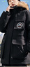雪中飞【成毅同款】【鹅绒】男女同款羽绒服貉子毛领中长羽绒服工装保暖 黑色|8056 XL 180/100A（尺码偏大选小一码） 实拍图