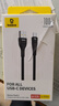 倍思苹果15充电线Type-C数据线100W适用华为荣耀6A线USB快充iphone15ProMax手机连接线2米 实拍图
