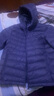 雪中飞轻薄款连帽羽绒服男春季防风保暖羽绒衣日常通勤简约休闲百搭外套 雾蓝色 XL (180) 实拍图
