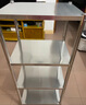 极凡客厨房用具置物架落地不锈钢厨具锅夹缝收纳架可带轮移动货架 宽40长40高80 三层 实拍图