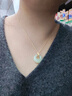 六福珠宝 足金简约黄金项链女款素链锁骨链 计价 B01TBGN0018 约2.60克 实拍图
