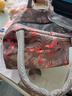 欣美雅（xinmeiya）上班族微波炉加热玻璃饭盒男生便当盒保温餐盒大容量分隔保鲜盒碗 星海蓝-两隔+保温包+餐具 实拍图