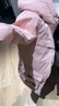 雪中飞【蓄热】儿童羽绒服冬男女中大童中长款工装羽绒服藕粉150cm 实拍图