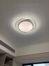 现代简约卧室灯北欧LED吸顶灯2025年新款家用明亮灯具造型灯饰 双圈白60cm三色变光72w 实拍图