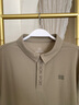 KOLON SPORT/可隆速干POLO 男士吸湿小翻领抗菌户外运动印花短袖 LHPT5MTT31-KK 卡其色 M 170/92A 实拍图