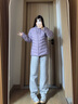 波司登（BOSIDENG）25年新款短款轻薄羽绒服女90绒户外野营登山旅游外套B250131006 数字薰衣草6211-25-浅春色 M 165/88A 110斤-120斤 实拍图