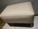 黔进家居奶油风进门换鞋凳客厅意式沙发皮凳实木长凳现代网红脚踏入户鞋凳 奶咖色皮 长55*宽35*高42 实拍图