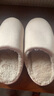 暖之缘棉拖鞋男冬季日式室内家居家用地板静音加绒防滑踩屎感情侣拖鞋女 米色 38-39 实拍图