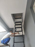迈尚楼梯电动阁楼伸缩楼梯家用折叠楼梯室内升降复式平台收缩梯子隐形楼梯 【半自动款】加厚合金钢材质 洞口尺寸 700mm*1000mm 实拍图