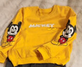 迪士尼宝宝（Disney Baby）童装男童套装潮酷米奇宝宝卫衣套装保暖舒适 黄色 3岁/身高100cm 实拍图
