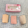 浪莎内裤女无痕高腰女士内裤收腹纯棉裆提臀暖腹蕾丝产后三角裤性感 高腰-肤色+粉色+灰色 3条 均码适合80至145斤 实拍图