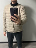雪中飞经典秋冬新款时尚保暖羽绒服短款圆领简约内搭羽绒内胆情侣内穿 浅亚麻|7100 XL 180/100A 实拍图