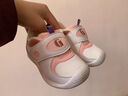 基诺浦学步鞋棉鞋冬季保暖摇粒绒8-18个月男女童鞋GB2355白色 实拍图