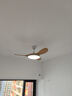 奥克斯吸顶风扇灯2025新款客厅餐厅家用大风力吊扇带电扇一体的吊灯 42寸原木色-3档-变光-遥控 实拍图
