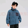 左西男童羊羔绒外套2026新款儿童冬春季加绒加厚保暖上衣 蓝色 140 实拍图