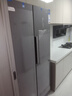 上菱500升对开门冰箱 一级能效 风冷无霜 节能双变频 SOF净味养鲜 大容量双开门家用电冰箱 BSE500PWL（丝蕴灰） 实拍图