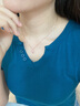 法蔻彩金色项链女银四叶草吊坠锁骨链颈链生日礼物送女友送老婆 玫瑰金色 实拍图