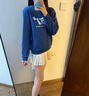 361°儿童卫衣25秋冬男女童3-14岁加绒保暖套头卫衣 蓝160 实拍图