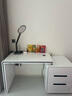 斯兰梦贝轻奢现代实木书桌卧室床头桌家用家具电脑桌伸缩白色办公学习桌子 电脑书桌【不带椅】 1000*600*760mm（不带键盘托） 实拍图