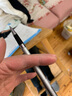 斑马牌（ZEBRA）拔帽签字笔 晶灿金属质感中性笔 0.5mm子弹头商务礼品笔 C-JJ4 银色杆黑芯 实拍图
