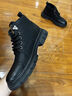 海澜之家（HLA）马丁靴男户外复古休闲秋冬工装鞋子男HAAGMM4AB20408 黑色加绒41 实拍图