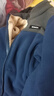 罗蒙（ROMON）夹克男秋冬季潮流棒球服抓绒衣加厚立领摇粒绒外套男装ZR58蓝L 实拍图