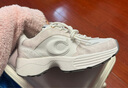 蔻驰（COACH）【男女同款】女士女鞋经典老花STRIDER厚底运动跑步鞋休闲 灰白色 36 实拍图