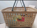魔丽 多功能家用塑料篮子手提超市购物篮买菜便携篮药店专用 杂物厨房收纳筐篮 咖啡色 大号39*29*21cm 实拍图
