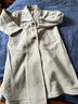 无印良品（MUJI）女式 羊毛混 切斯特大衣 长款外套 毛呢大衣秋冬BDA18C3A 浅米色 M(160/84A) 实拍图