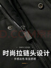 雪中飞鹅绒羽绒服男士可脱卸帽休闲商务秋冬季加厚短款外套男装170 实拍图