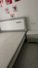 德满居 床 实木床 床现代简约 双人床白色北欧主卧轻奢全实木床婚床 静音床+护脊椰棕床垫（10cm)+1柜 1.5米*2.0米框架款 实拍图