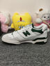NEW BALANCE  NB550 官方板鞋男鞋女鞋情侣复古低帮百搭潮鞋休闲运动鞋 白色/浅灰/墨绿 BB550WT1 42.5 (脚长27cm) 实拍图