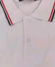 罗蒙男童短袖polo衫校服春夏新款T恤女童班服 条纹白色短袖POLO衫 110 实拍图