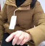 雪中飞羽绒服女士春季连帽保暖防寒加厚高充绒休闲舒适百搭外套羽绒衣 棕色 M (160) 实拍图