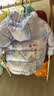 迪士尼女童羽绒服外套儿童连帽中长款宝宝冰雪爱莎保暖加厚白鸭绒 QBX513360紫色 110适合105-115cm  实拍图
