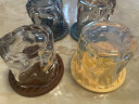 WINTERPALACE水晶威士忌啤酒杯子洋酒白酒口杯家庭用套装玻璃喝水小茶杯高颜值 4只装235ml 实拍图