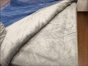 海澜之家（HLA）床上三四件套纯棉水洗棉麻裸睡亲肤床上用牛奶绒床单床笠被套被罩 【牛奶绒】秋冬厚款-刺绣宾利蓝 加大 床单款 四件套 被套220*240cm 实拍图