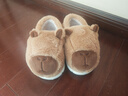 QYCKABY卡皮巴拉儿童棉拖鞋女童冬季包跟室内家居保暖亲子款可爱棉鞋男童 卡其【卡皮巴拉包根】 34 -35适合33-34 实拍图