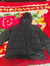 361度暖FUFU连帽羽绒服男冬季新款御寒防钻绒保暖羽绒服运动外套 【女款】超级黑【4306】 2XL 实拍图