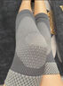 PANAPOPO日本医用石墨烯护膝冬季老寒腿男女关节炎防护祛湿排寒运动护腿套 医用3D菱形护膝 29cm （两只装） 2只装 M码 【适合体重80-100斤】 实拍图