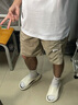 欧品臣拖鞋男夏季外穿防臭踩屎感浴室一字拖室内运动健身防滑透气沙滩鞋 象牙白 42-43 适合41-42脚穿 实拍图